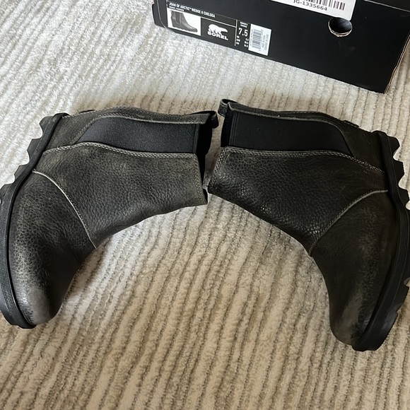 Women’s Sorel Joan of Arctic Wedge II Chelsea Bootie in Black - size 7.5 - Picture 4 of 7